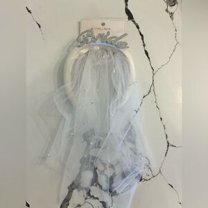 Bridal White and Silver Hair Accessory
